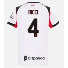AC Milan Samuele Ricci #4 Bortedrakt Kvinner 2025-26 Kortermet